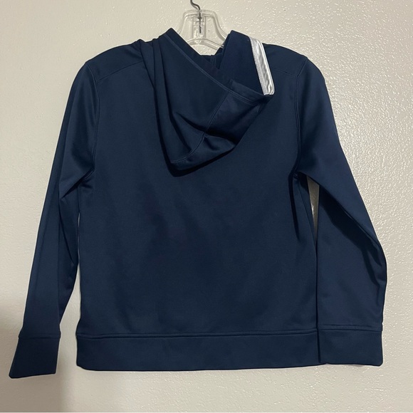 Adidas Blue Pullover Hoodie Size Medium - Picture 3 of 5
